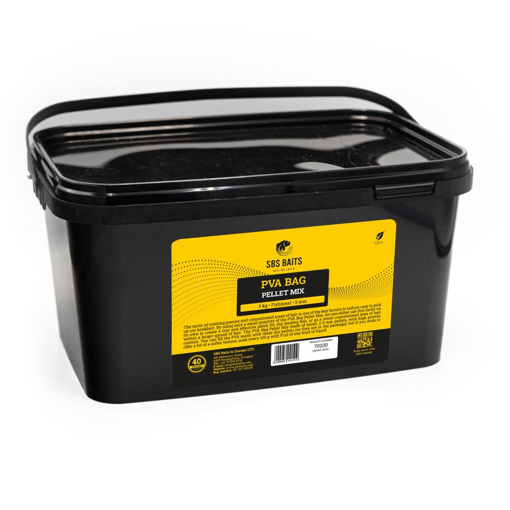 El SBS PVA Bag Pellet Mix Pineapple 3mm es una mezcla de pellets de alta calidad, diseñada para crear áreas de cebo compactas y altamente atractivas.