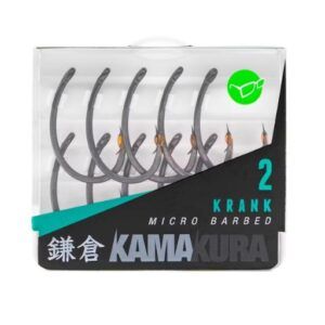 El Korda Kamakura Krank Nº2 Micro Barbed representa el máximo nivel de precisión en el diseño de anzuelos para carpfishing moderno.