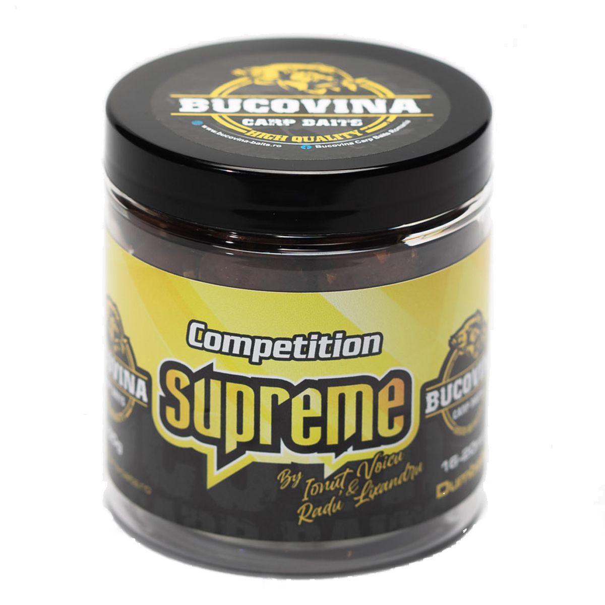 Bucovina Baits Dumbells Competition Supreme 20.24mm es una mezcla de harinas de pescado picante de alta calidad y líquidos hidrolizados de krill y atún.