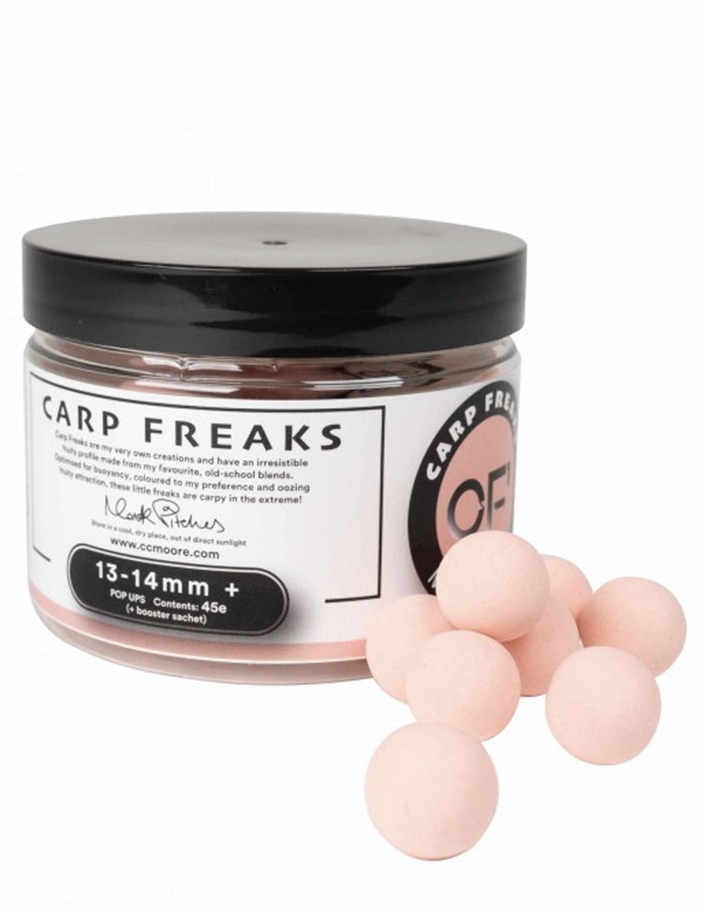 CC Moore Carp Freaks Pink Pop Ups 13.14mm x45 - Imagen 2