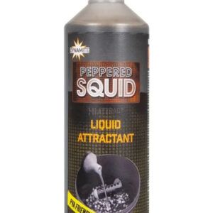 Dynamite Baits Peppered Squid Liquid no solo atrae: convence. Si buscas resultados visibles, este es el líquido que debe estar siempre en tu mochila.