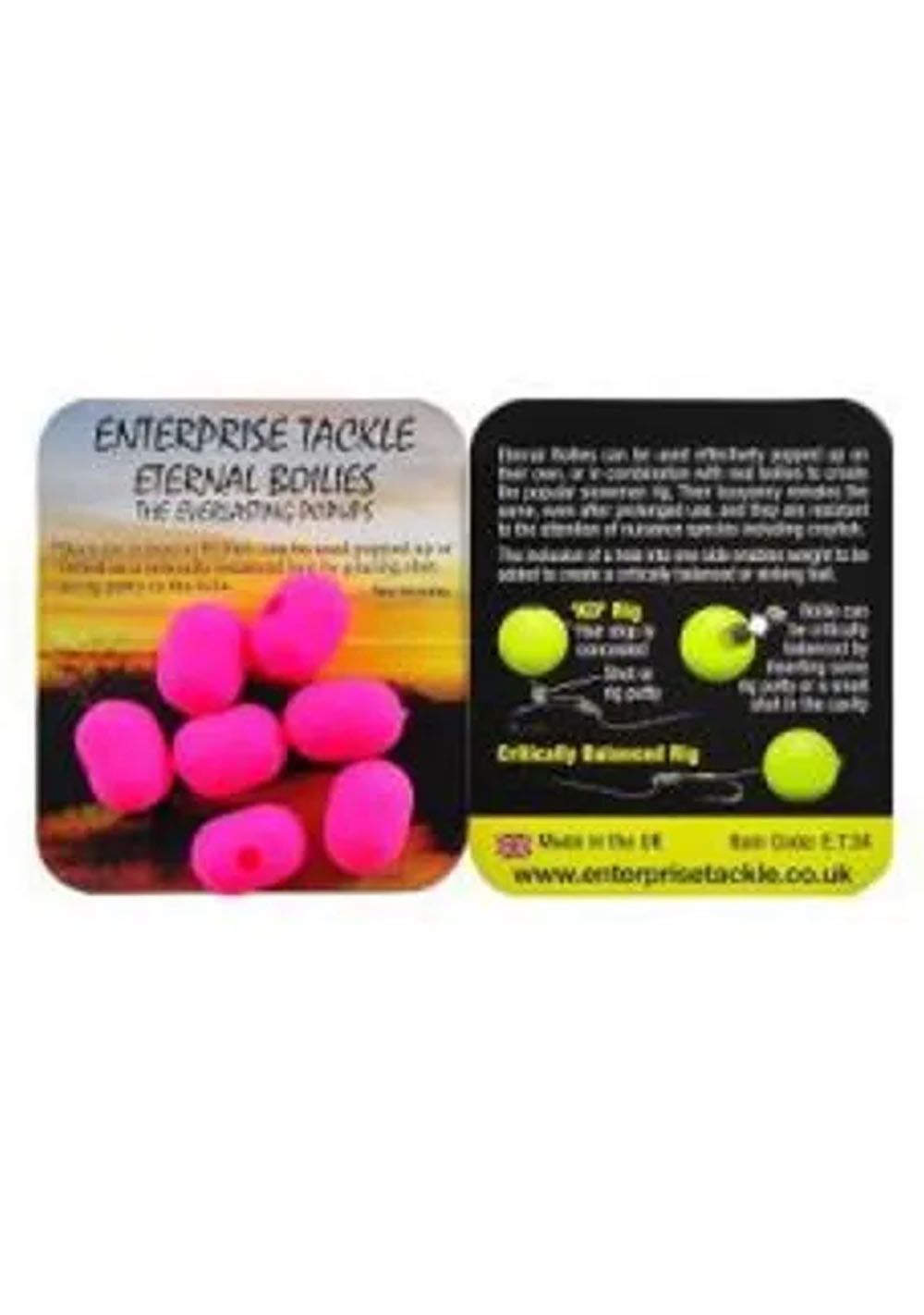 Enterprise Tackle Eternal Boilies Dumbell Rosa Fluro 11/15mm