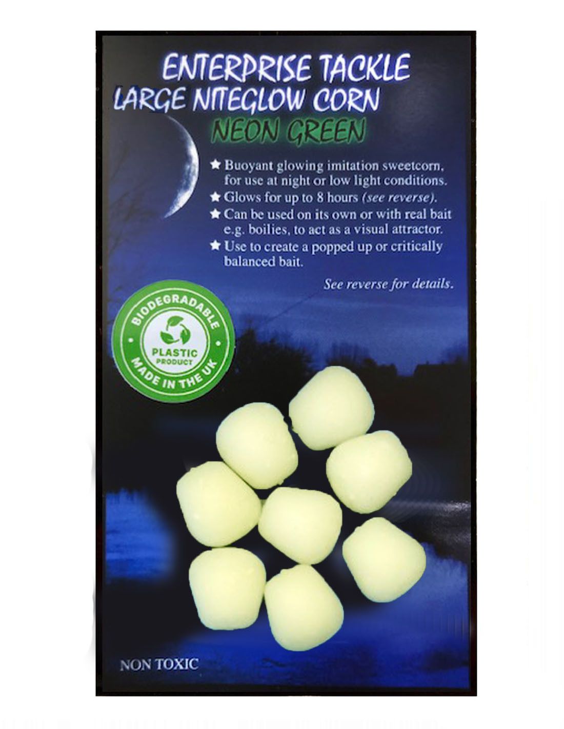 Enterprise Tackle Niteglow Corn Neon Large Green - Imagen 2
