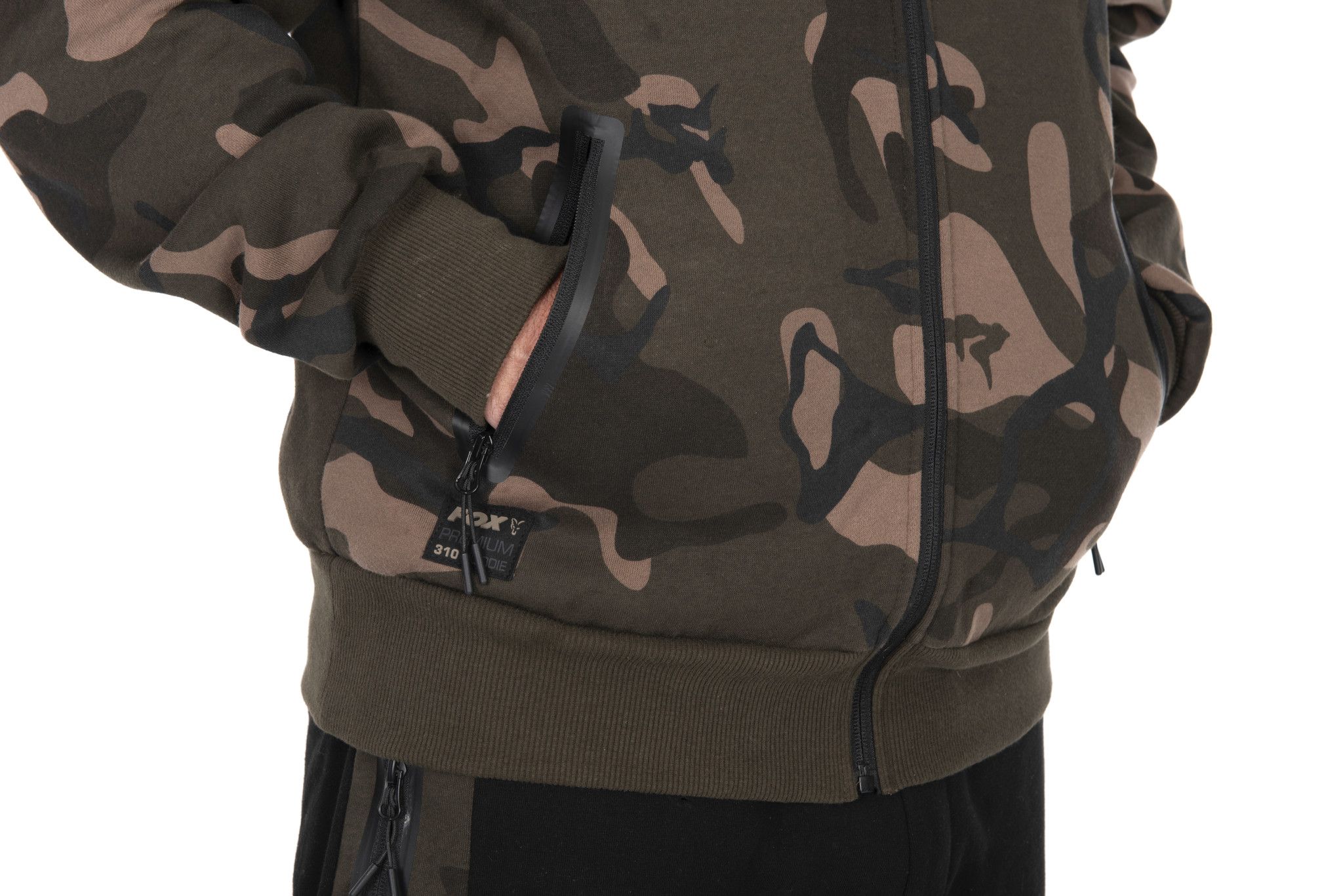 Fox Camo Full Zip Premium 310 Hoodie MEDIUM - Imagen 3
