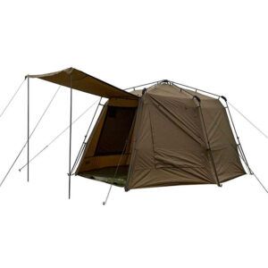 El Fox Refugio EOS Social Shelter es el aliado perfecto para convertir tus sesiones de pesca en auténticas experiencias sociales sin renunciar al confort.