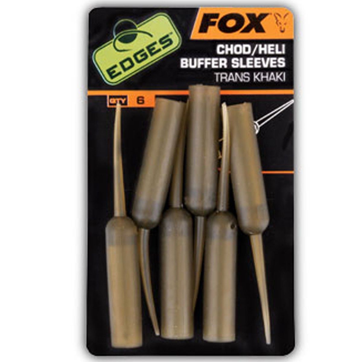Fox Edges Chod-Heli Buffer Sleeve Khaki x6 Protege tu línea y mejora tu montaje sin complicaciones: un pequeño detalle que marca una gran diferencia.