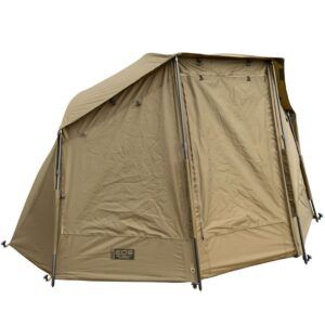 Fox Refugio Bivvy Eos 60 Brolly representa una de las mejores relaciones calidad-precio dentro del mundo del carpfishing.