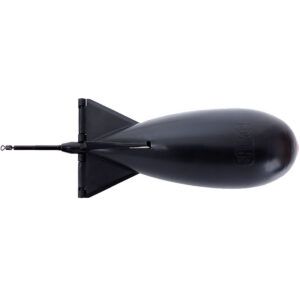 Fox Large X Spomb Black es un lanzador de cebo patentado diseñado para liberar el cebo al impactar con el agua, espuma de alta densidad en el fuselaje.
