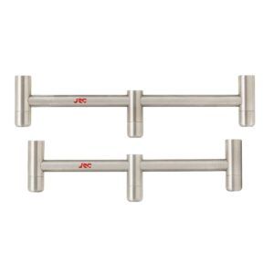 Los JRC Extreme TXS Buzz Bars para 2 cañas son la opción perfecta para pescadores que buscan una solución robusta, compacta y duradera para sus Set Ups