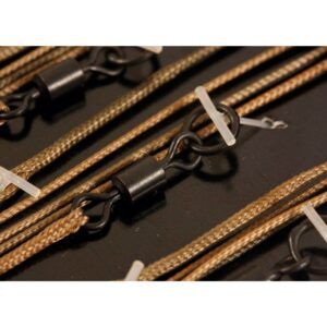 Korda Leadcore Leader 3x Ring Swivel (Weed)