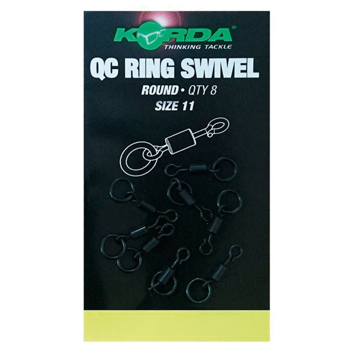 Korda Quick Change Ring Swivel Round Size 11 - Imagen 5