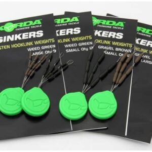 Korda Sinkers Tungsten Small Green