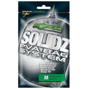 Korda Solidz Bolsas PVA-M son la elección perfecta para pescadores que buscan precisión, limpieza y eficacia en su presentación de cebo.