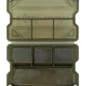 El Korum Bits Blox 4 Slot está diseñado para almacenar y organizar de manera eficiente todo tipo de aparejos pequeño,.puedes separar los diferentes tipos.