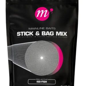 Mainline ISO Fish Stick Mix es ideal para rellenar sticks y bolsas de PVA, pero también funciona como complemento en cualquier mezcla de cebo o spodding.