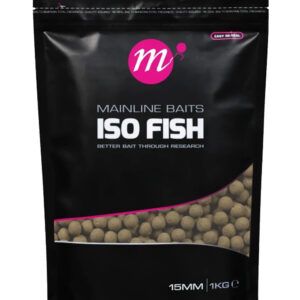 Mainline Shelf Life ISO Fish 15mm ISO Fish combina una mezcla única de harinas de pescado complejas con ingredientes nutritivos.