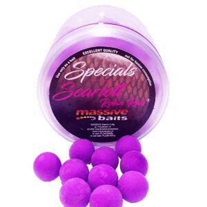 Massive Baits Pop Up Special Scarlett Robin Red 14mm es una elección segura para quienes buscan un cebo flotante de alta atracción.