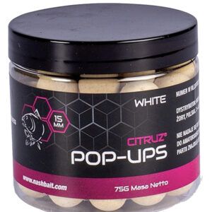 Nash Citruz Pop Ups White 20mm son la elección perfecta para pescadores que buscan un cebo de alta atracción con flotabilidad duradera.