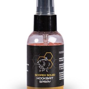Nash Scopex Squid Hookbait Spray es un potenciador líquido diseñado para aumentar la eficacia de cualquier cebo de anzuelo.