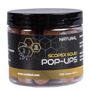 Nash Scopex Squid Pop Ups Natural 15mm 75gr