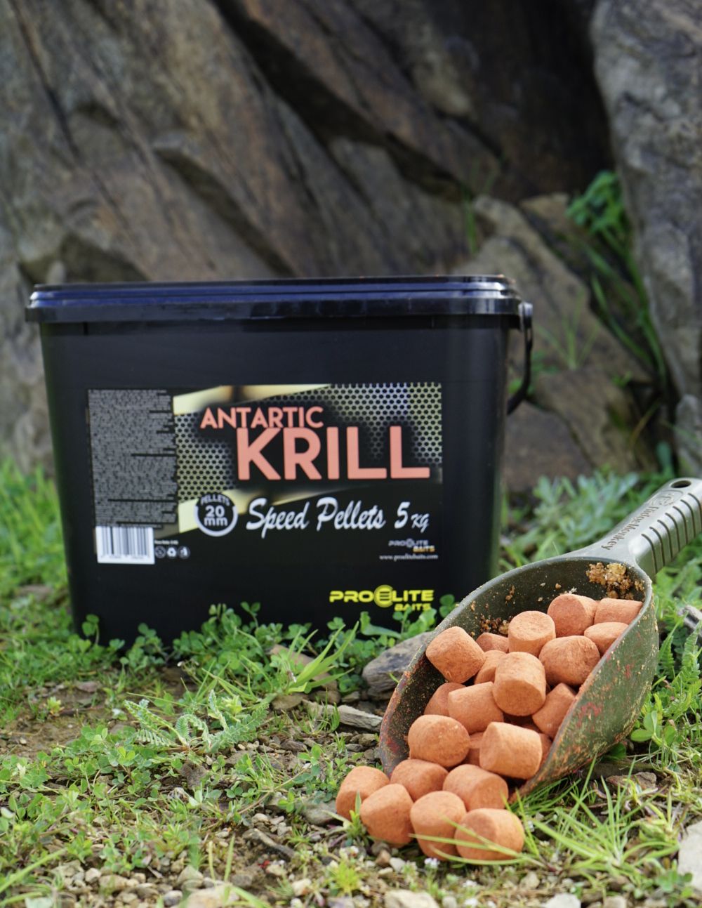 Pro Elite Baits Antartic Krill Gold Speed Pellets 5kg - Imagen 3