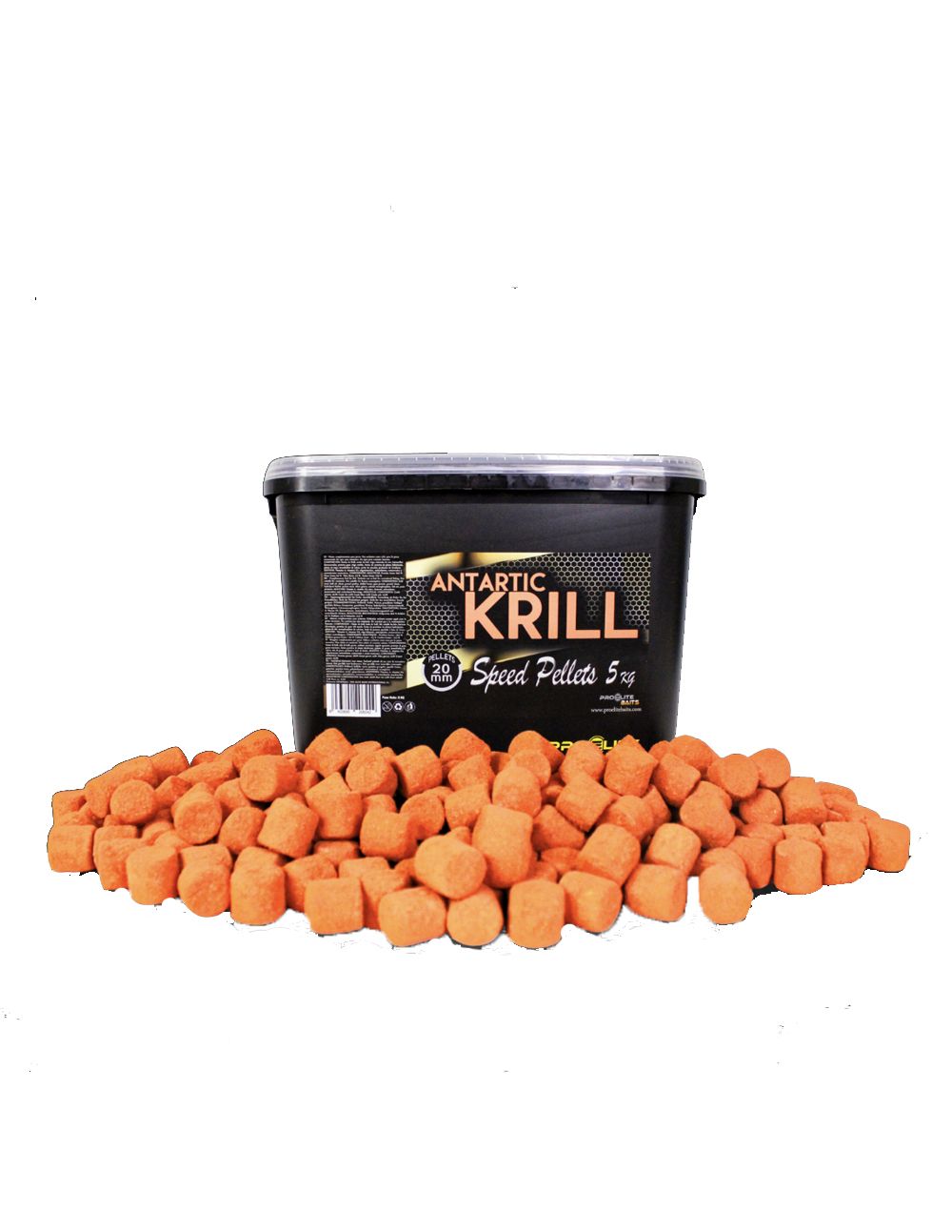Pro Elite Baits Antartic Krill Gold Speed Pellets una fórmula exclusiva y patentada, se convierten en el sustituto perfecto de los boilies solubles