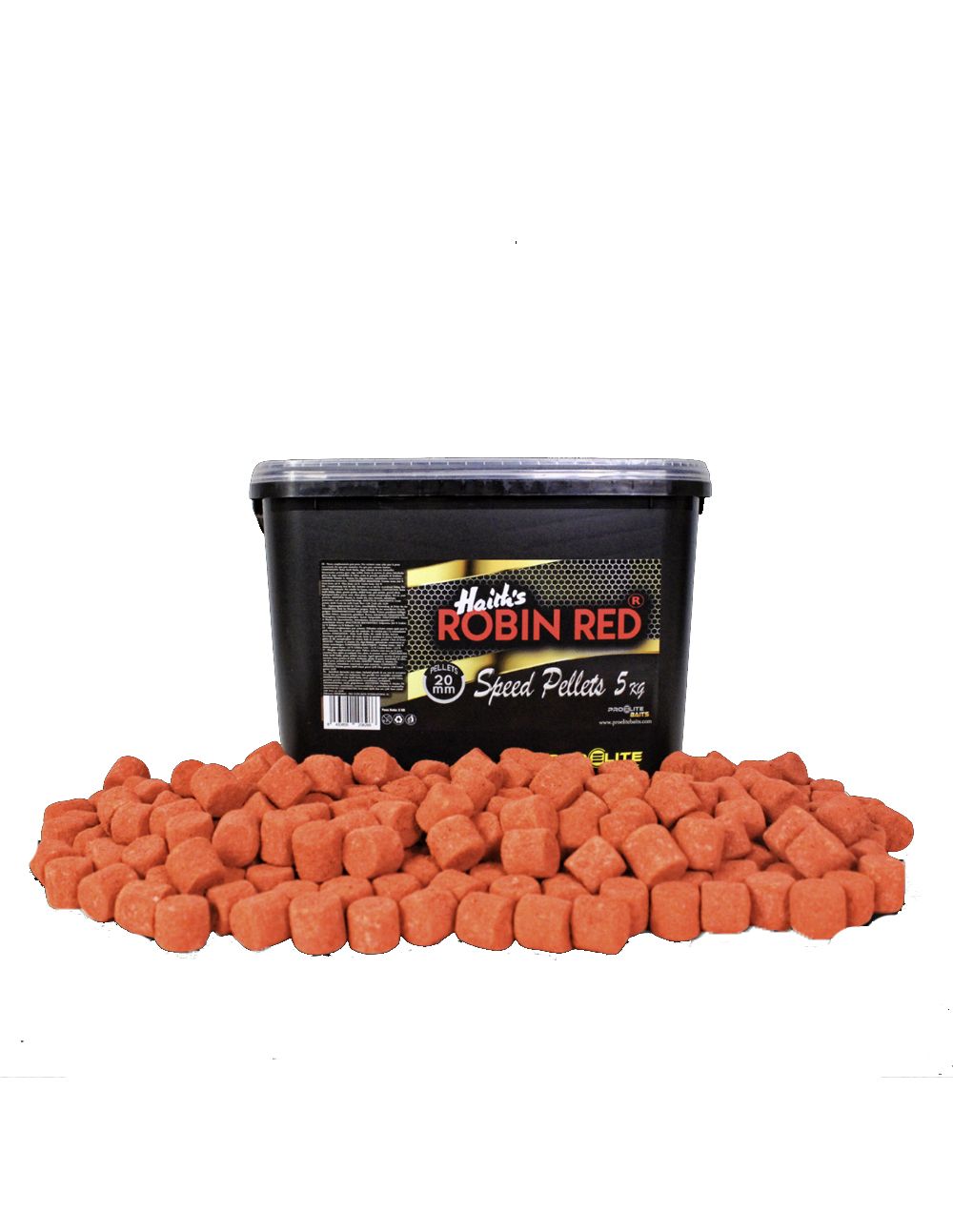 Pro Elite Baits Robin Red Gold Speed Pellets su nueva fórmula exclusiva, se presentan como el sustituto ideal de los boilies solubles.