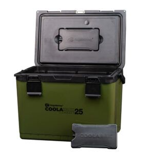 RidgeMonkey Compact 50L Es una nevera que no se rinde, como tú. Preparada para cada jornada de pesca, camping o aventura.