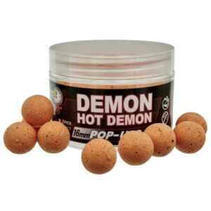 Starbaits Hot Demon Pop Up 16mm Su fórmula especiada es una potente base de pimentón y otras especias seleccionadas con mucho detalle.