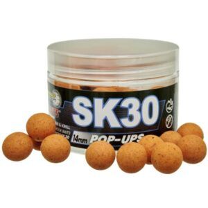 Starbaits SK30 Pop Up 14mm Este cebo de proteínas altamente boyante ha sido diseñado para ofrecer un rendimiento sobresaliente durante todo el año.
