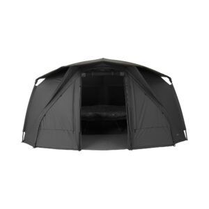 Trakker Cubierta Refugio Bivvy Tempest RS 150 pensado para aumentar la comodidad y la protección durante las sesiones de pesca.