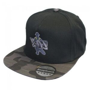 Vass Snapback Black with Black/Grey Camo Peak