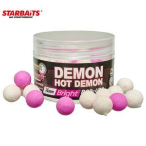 Starbaits Hot Demon Bright Rosa y Blanco 14mm son boilies flotantes diseñados para ofrecer una atracción superior en todo tipo de condiciones.