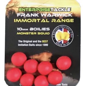 Enterprise Tackle The Inmortal Range Boilie Rojo Sabor Calamar 10mm