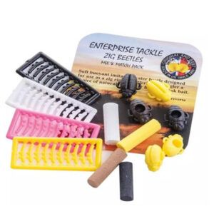 Enterprise Tackle Zig Beetles Estos cebos están inspirados en el escarabajo buceador, una presa habitual en la dieta natural de la carpa.