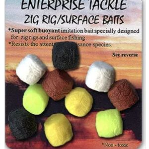 Enterprise Tackle Zig Rig Surface Baits Black donde la visibilidad, la flotabilidad y la presentación natural marcan la diferencia.