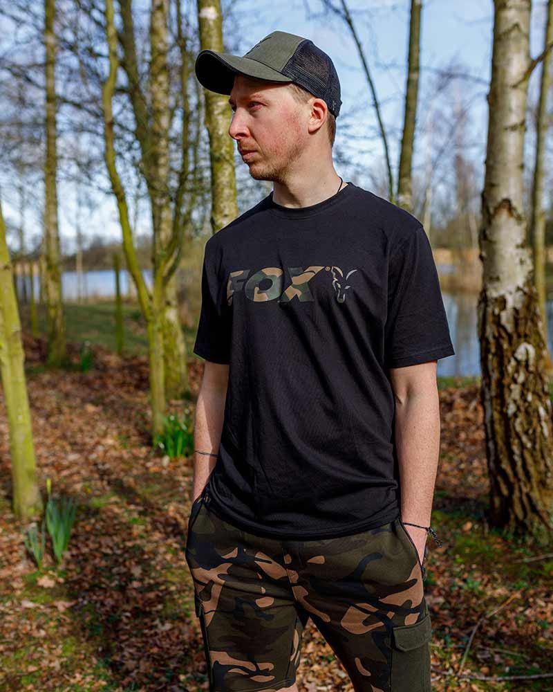 Fox Camiseta Black Camo Logo-S
