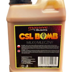 Massive Bait CSL Boomb Milky un jarabe de maíz fermentado que ha sido clave en el carpfishing durante años ahora la versión Milky esá aquí.