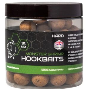 Nash Monster Shrimp Hard Hookbaits 20mm son la solución definitiva cuando necesitas mantener tu montaje intacto y funcional durante horas.