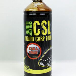 Pro Elite Baits CSL Liquid Carp Food Krill & Crab Poder de atracción líquido y natural que trabaja por ti incluso cuando el agua está en su punto más frío.