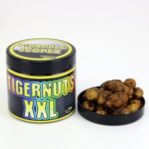 Pro Elite Baits Pineapple Scopex Tigernuts XXL son un cebo natural de altísima calidad, elaborado con chufa valenciana de gran calibre.