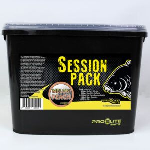 Todo lo que necesitas, en un solo cubo Pro Elite Baits Session Pack Classic Melon & Peach te garantiza preparación y potencia.