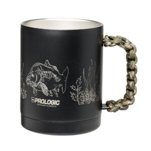 Disfruta de tu bebida siempre caliente con la Prologic Taza Blackfire. ¡Perfecta para el pescador exigente que cuida cada detalle!
