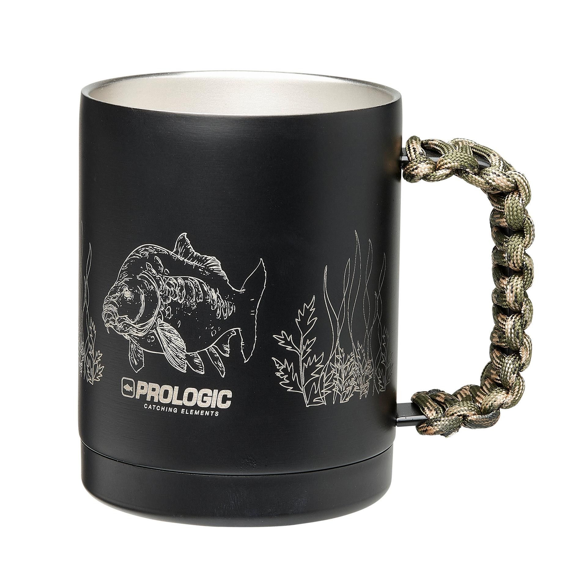 Disfruta de tu bebida siempre caliente con la Prologic Taza Blackfire. ¡Perfecta para el pescador exigente que cuida cada detalle!
