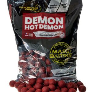 Starbaits Boilies Hot Demon Mass Baiting 20mm ofrecen una solución eficaz en sesiones donde las carpas se muestran más selectivas.