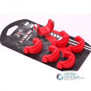 JAG Agarre para Caña Rojo tendrás la tranquilidad de saber que tus cañas están perfectamente sujetas, listas para la próxima batalla.