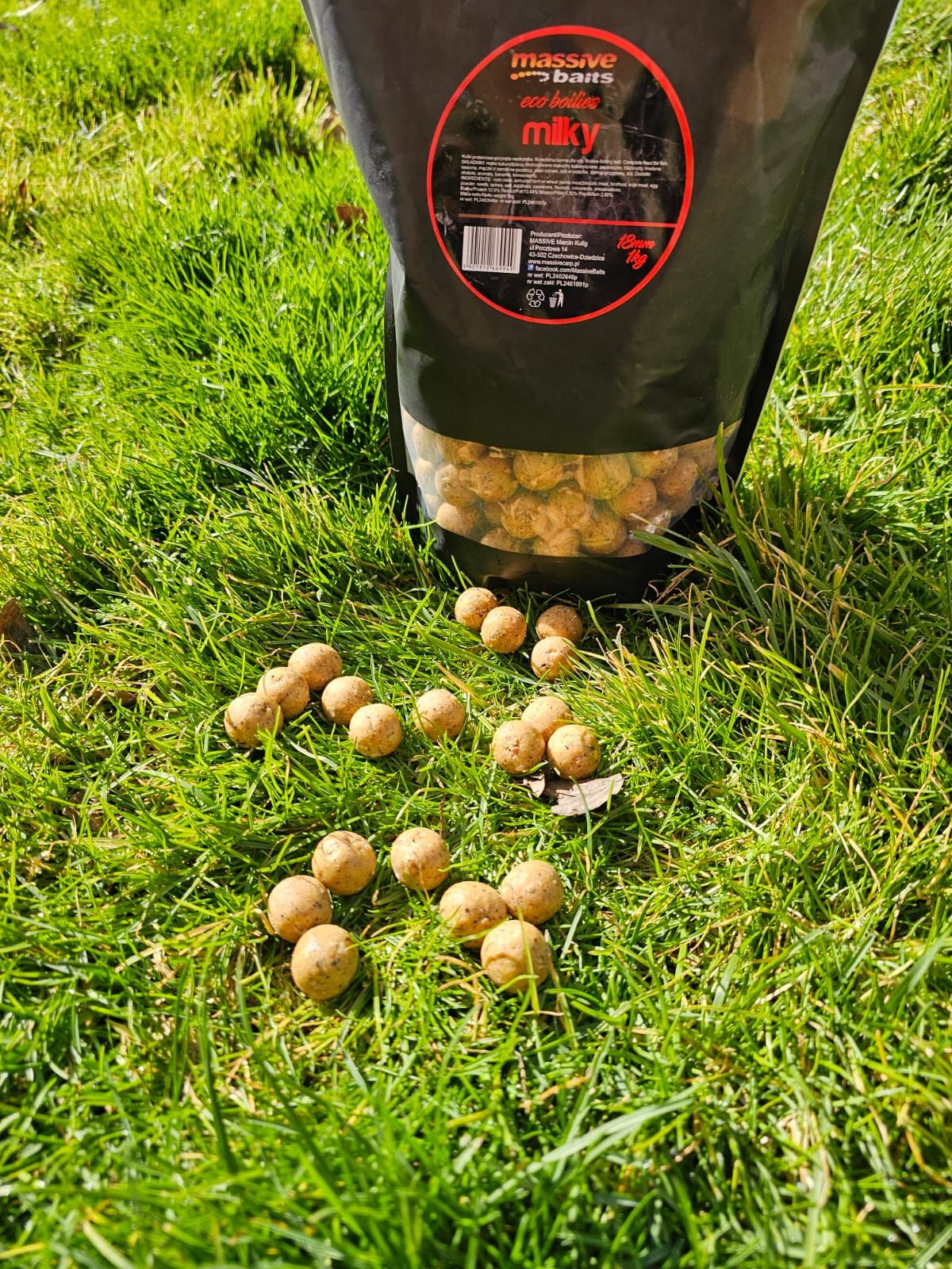 Massive Baits Eco Boilies Milky 18mm 1kg
