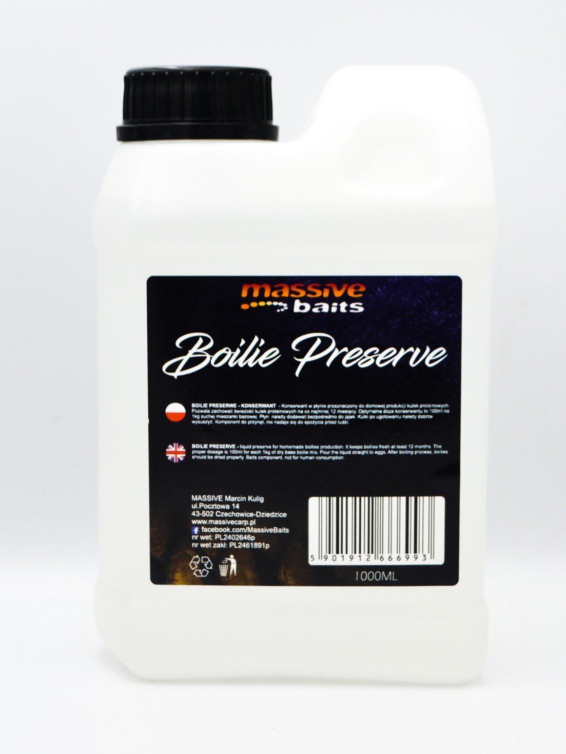 Massive Baits Boilie Preserve 1L - Imagen 2