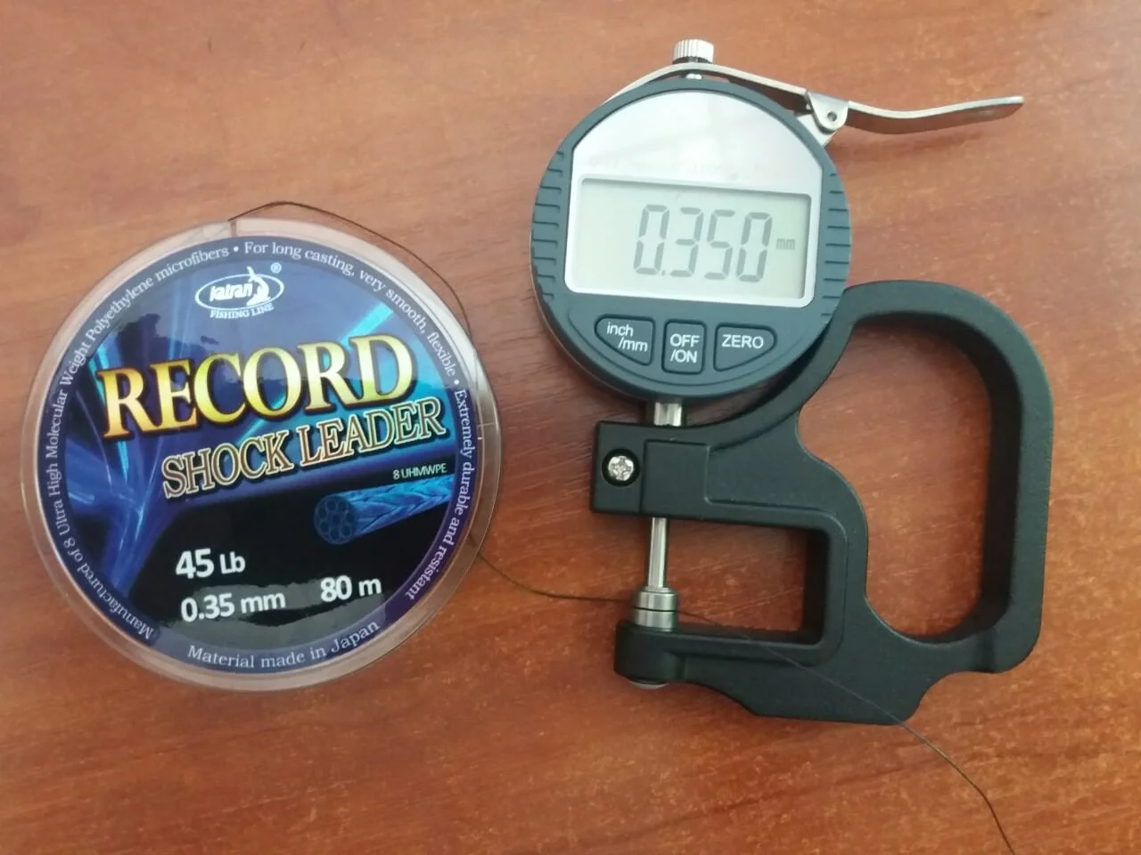 Katran Fishing Line Shock Leaders Braided Record 45lb 0,35 80m - Imagen 2