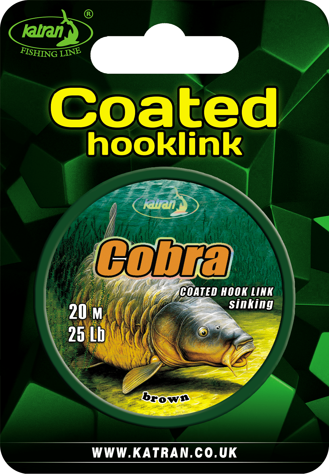 Katran Fishing Line Coated Braided Hook Links Cobra 25lb 20m - Imagen 8